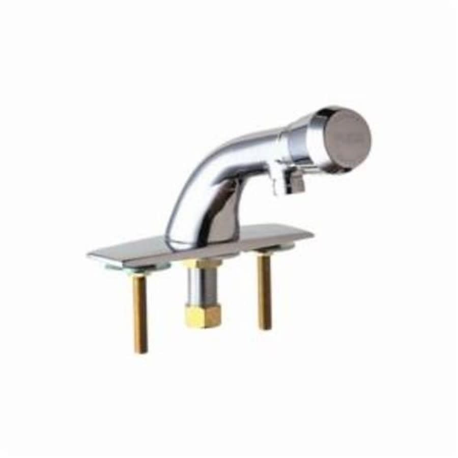 Metering Lavatory Faucet, ADA, 1 Handle, 2-Hole, 0.5 gpm, Polished Chrome