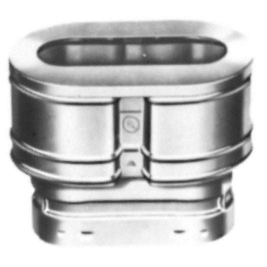 Oval Vent Cap/Termination, 4 in Dia