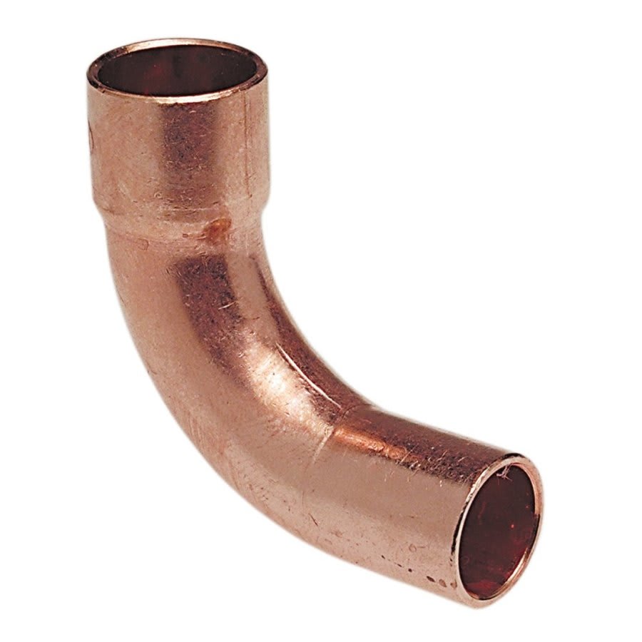 Long Turn Street 90 deg Elbow, 5/8 in, Fitting x C, Copper