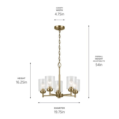 Winslow 5 Light 20" Wide Chandelier