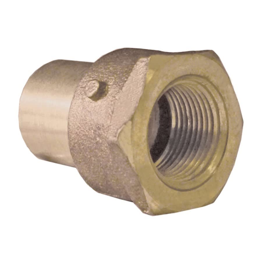 Female Adapter, 3/4 x 1/2 in, Fitting x FNPT, Cast Copper