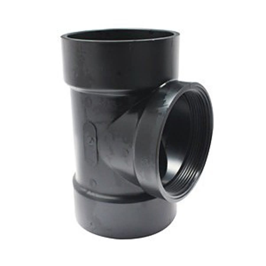 DWV Cleanout Tee, 4 in, Hub x FNPT, ABS