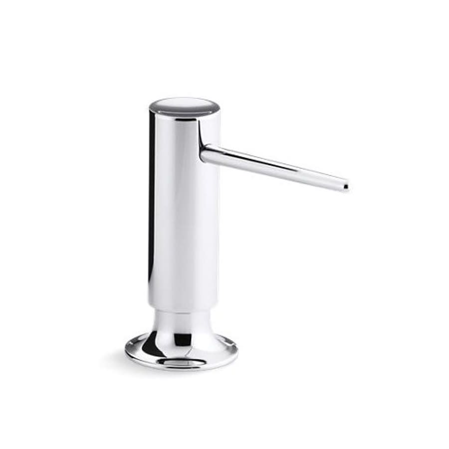 Soap Dispenser, Deck Mount, Polished Chrome