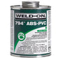 794™ Medium Body Cement, 1/2 pt, Green, For PVC - ABS Transition