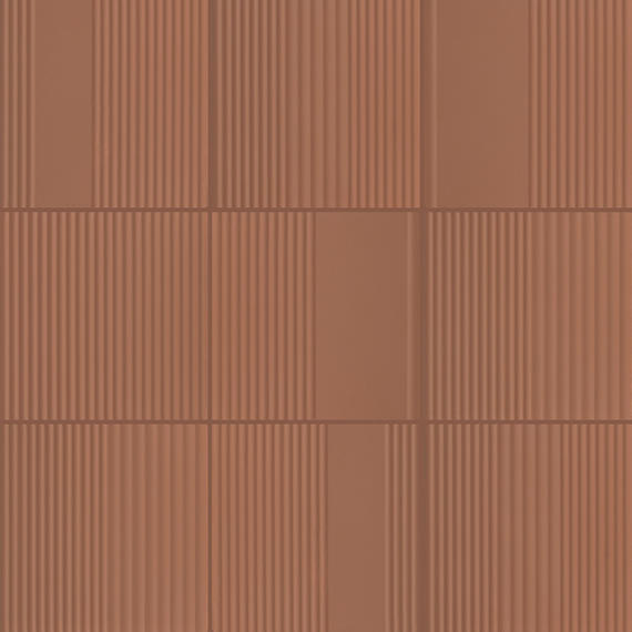 Rhyme and Reason Warm Terracotta Hexagon 4X4 Matte