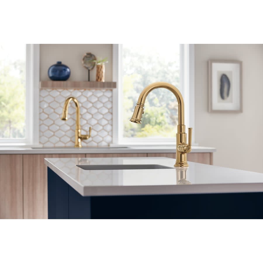 Rook 1.8 GPM Single Hole Pull Down Prep Kitchen Faucet with MagneDock - Limited Lifetime Warranty