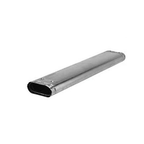 Oval Vent Vent Pipe, 4 in Dia, 60 in L