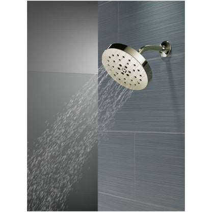 Universal Showering Components 1.75 GPM Multi Function Rain Shower Head with Touch-Clean and H2Okinetic Technology