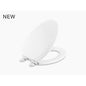 Triko™ Toilet Seat, Elongated Bowl, Closed Front, With Cover, Wood, White