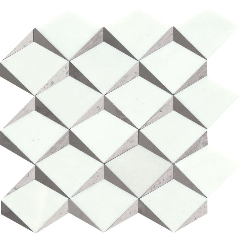 BIZOU WHITE/TAUPE PL CREST/MO