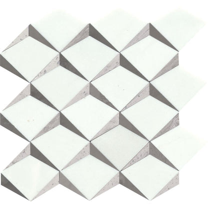 BIZOU WHITE/TAUPE PL CREST/MO