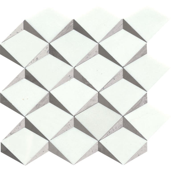 BIZOU WHITE/TAUPE PL CREST/MO