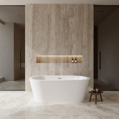 Mermaid Freestanding Bathtub - 67W x 23H x 31.25D