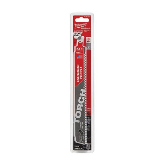 SAWZALL® The Torch™ Carbide Tip Reciprocating Saw Blade, 9 in L, 7 tpi, 0.05 in THK, 3-Pack