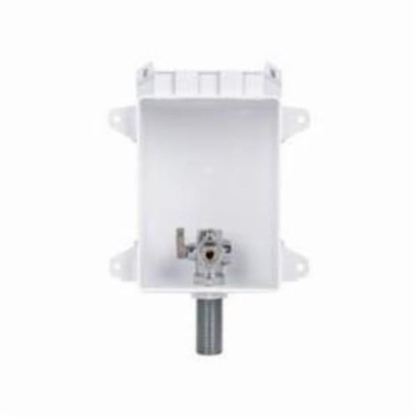 OxBox™ Ice Maker Outlet Box With MiniRester™ Arrester, 1/2 in, PEX F1960 Grip™ x 1/4 in Comp Outlet, ABS