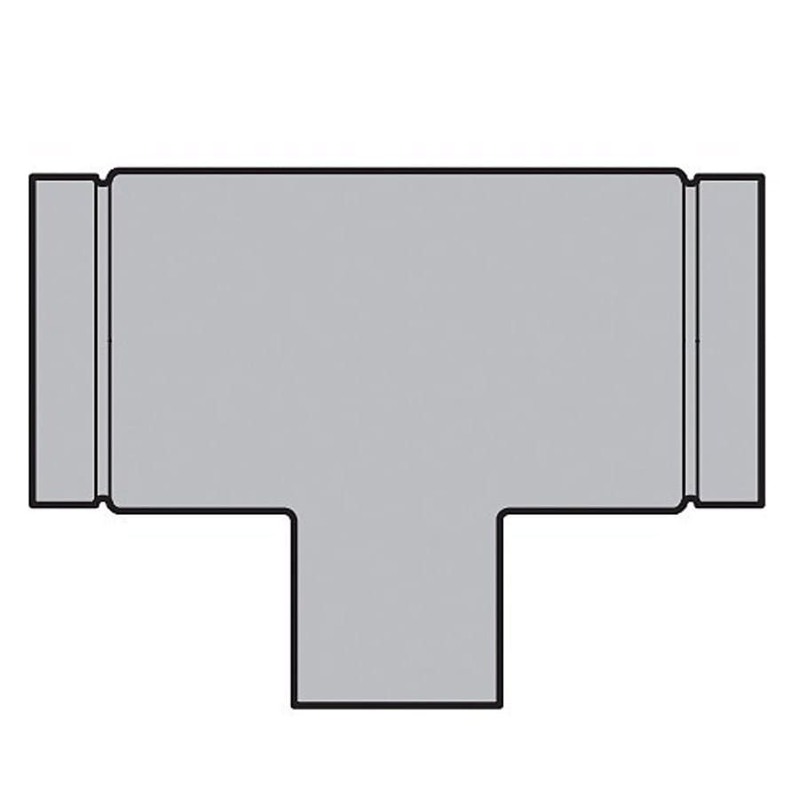Tee, 3 x 2 in, Groove x Socket, CPVC, SCH 80/XH