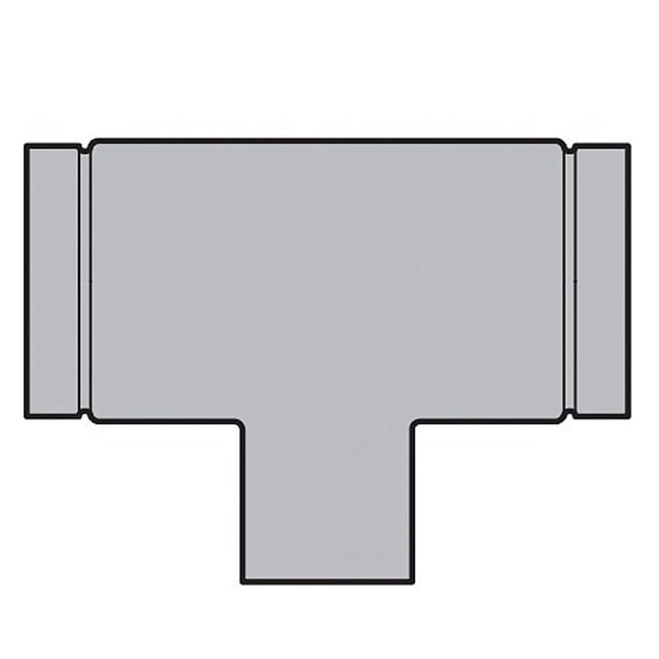 Tee, 4 x 2 in, Groove x Socket, CPVC, SCH 80/XH
