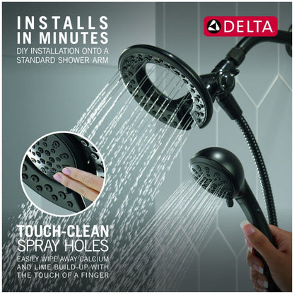 In2ition 1.75 GPM 2-in-1 Multi Function Shower Head and Hand Shower with 60" Hose - Limited Lifetime Warranty