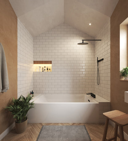 Grayley Alcove Bathtub - 60W x 22H x 36D