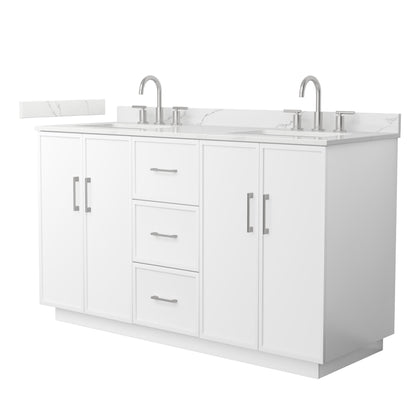 Elan Double Bathroom Vanity with Toe Kick - 60W x 35H x 22D