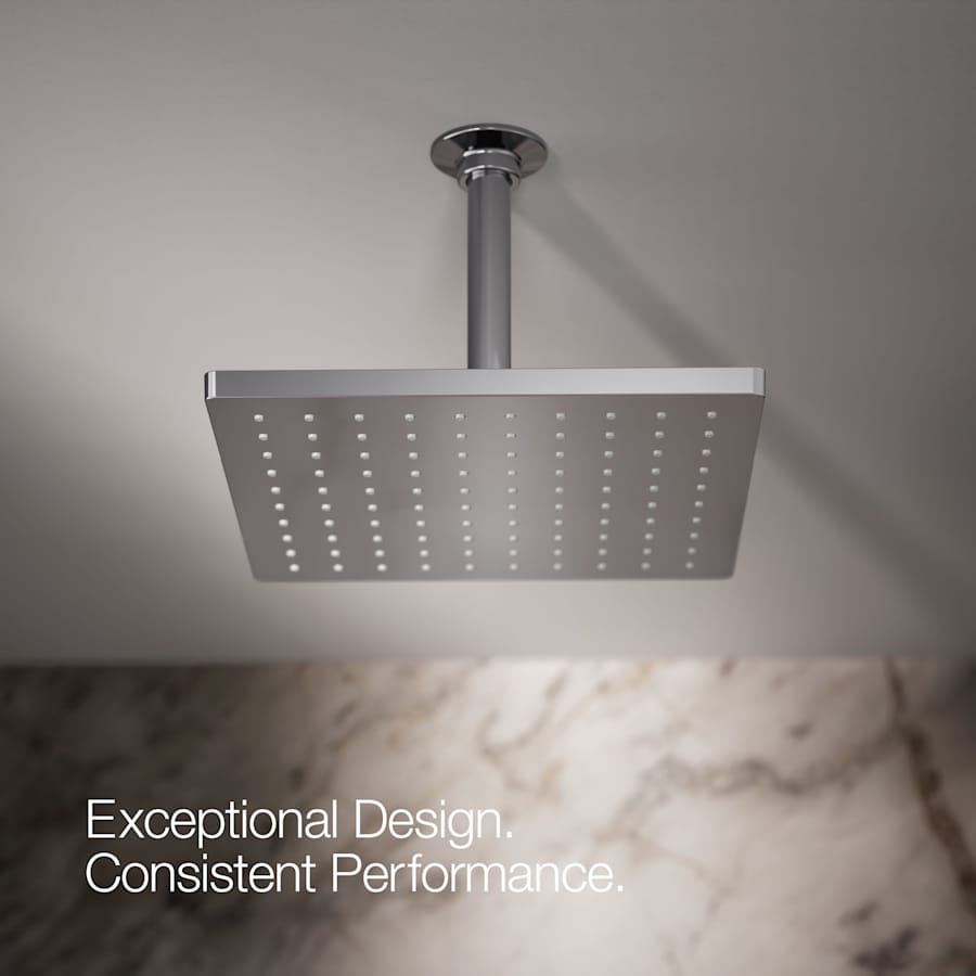 Honesty Square 10" Single Function 1.75 GPM Rainhead with MasterClean Sprayface