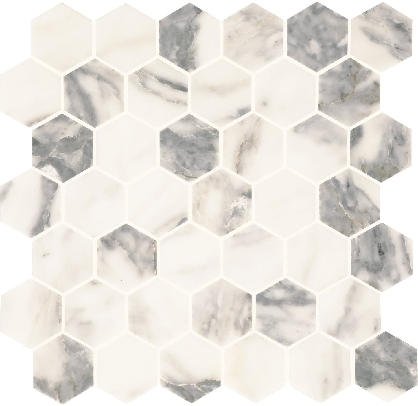 Eclessia Marble Arabescato Argento Herringbone 1X3 Honed
