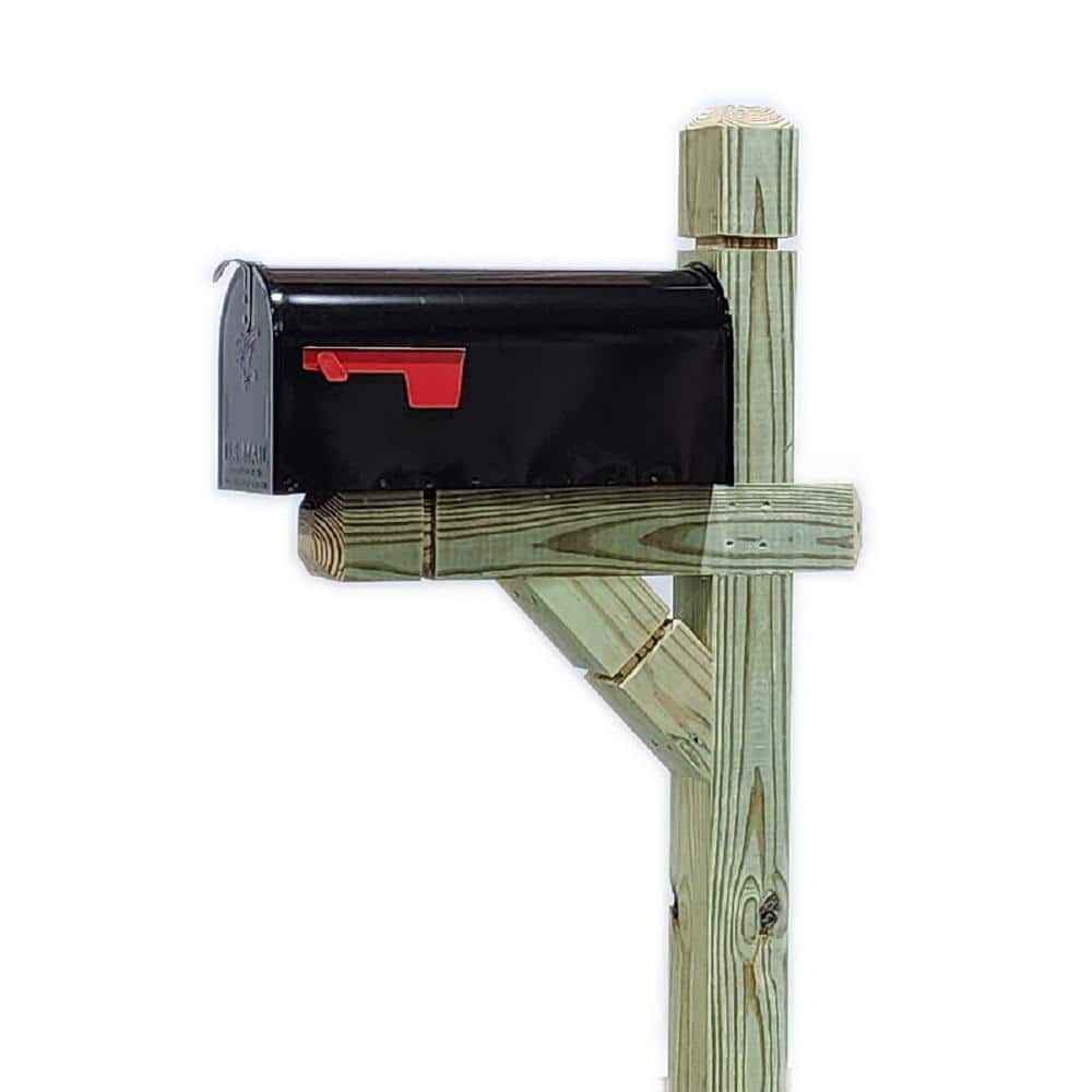 Fancy Treated Pine Mailbox Post