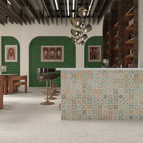 Cotto Revival Valencia Square, Handcrafted 4X4 Glossy