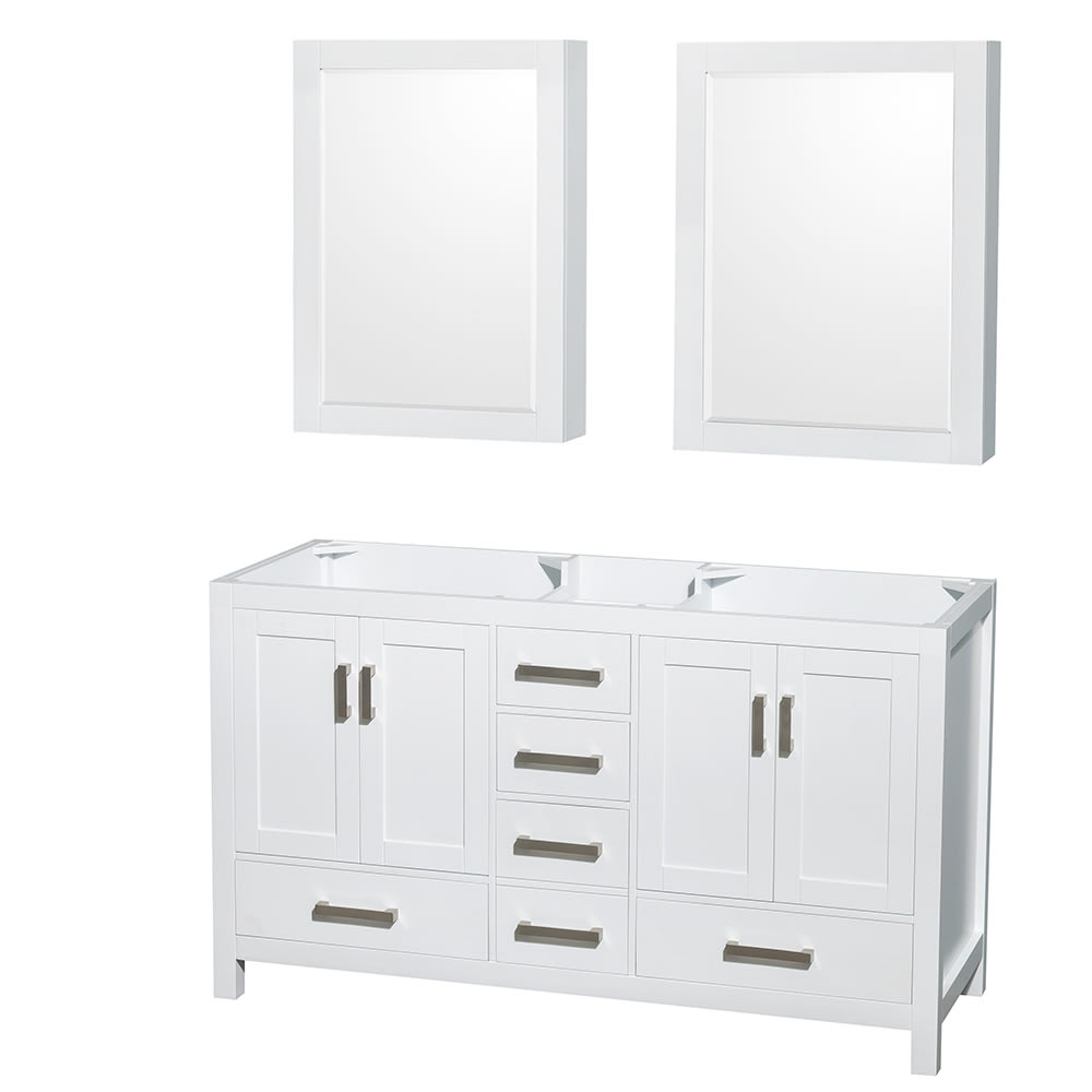 Sheffield Double Bathroom Vanity - 59W x 35H x 21.5D