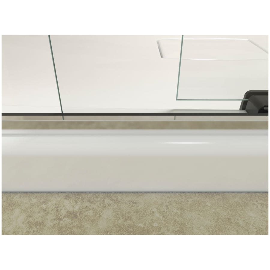 Levity 62" High x 59-5/8" Wide Bypass Frameless Tub Door with Clear Glass