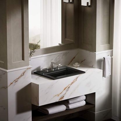 Memoirs Stately 17" Drop In Bathroom Sink with 3 Holes Drilled and Overflow