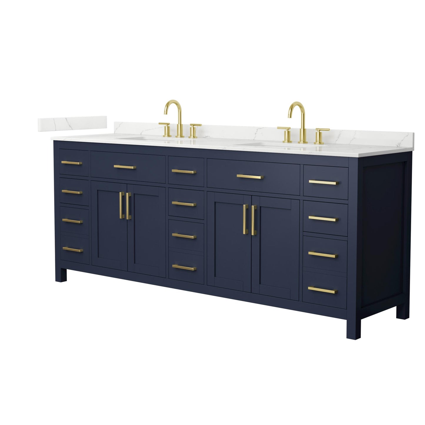Beckett Double Bathroom Vanity - 84W x 35H x 22D