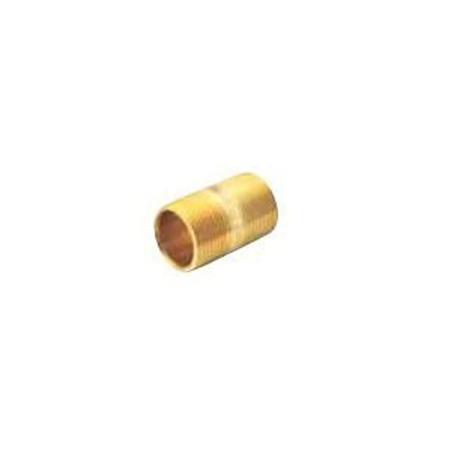Nipple, 1/4 in, 2 in L, MNPT, Brass