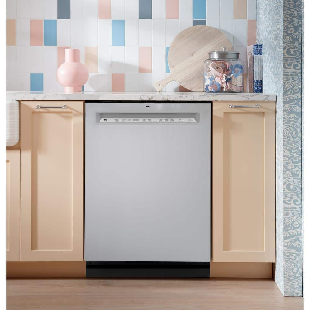 24 in. Fingerprint Resistant Stainless Front Control Built-In Tall Tub Dishwasher with Dry Boost, 3rd Rack, and 47dBA