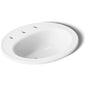 Pennington 16" Drop In Bathroom Sink with 3 Holes Drilled and Overflow