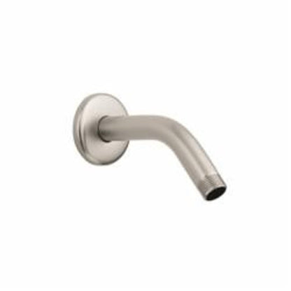 Shower Arm, Wall Mount, 6 in L, Brushed Nickel