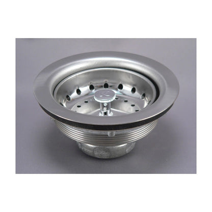Basket Strainer, Stainless Steel, Polished Chrome