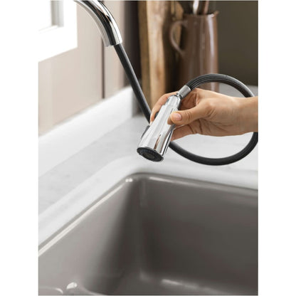 Simplice 1.5 GPM Single Hole Pull Down Kitchen Faucet - Includes Escutcheon