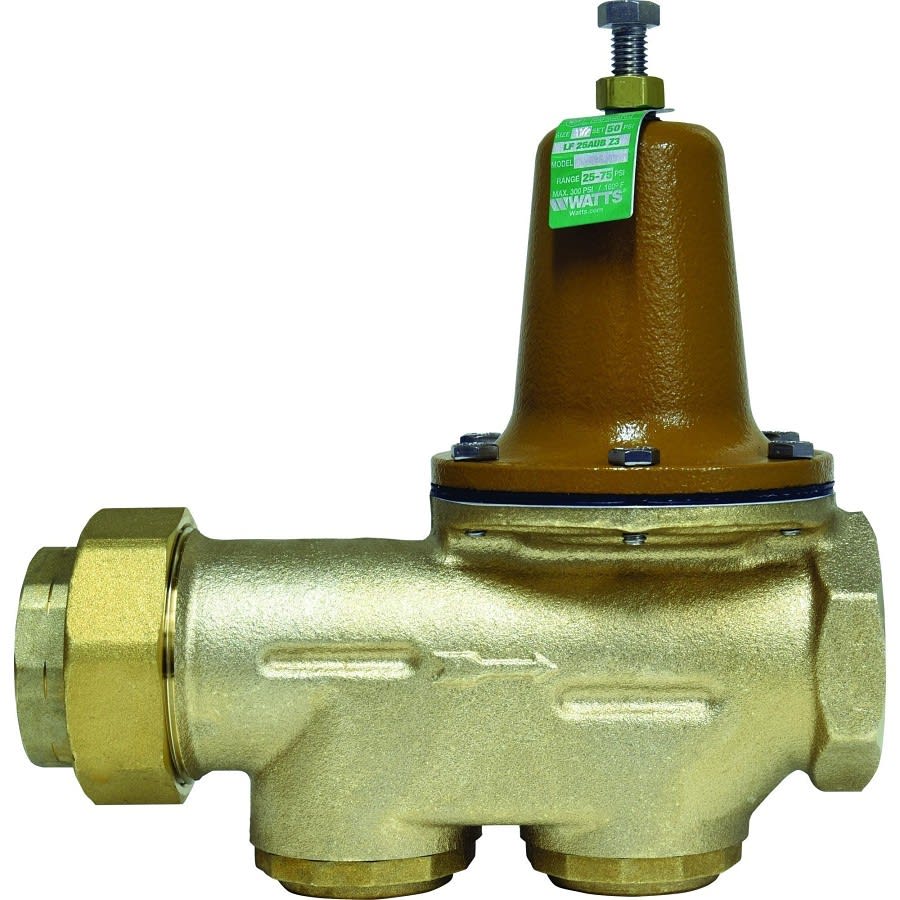 Pressure Reducing Valve, 1-1/2 in, Union FNPT x FNPT, Bronze