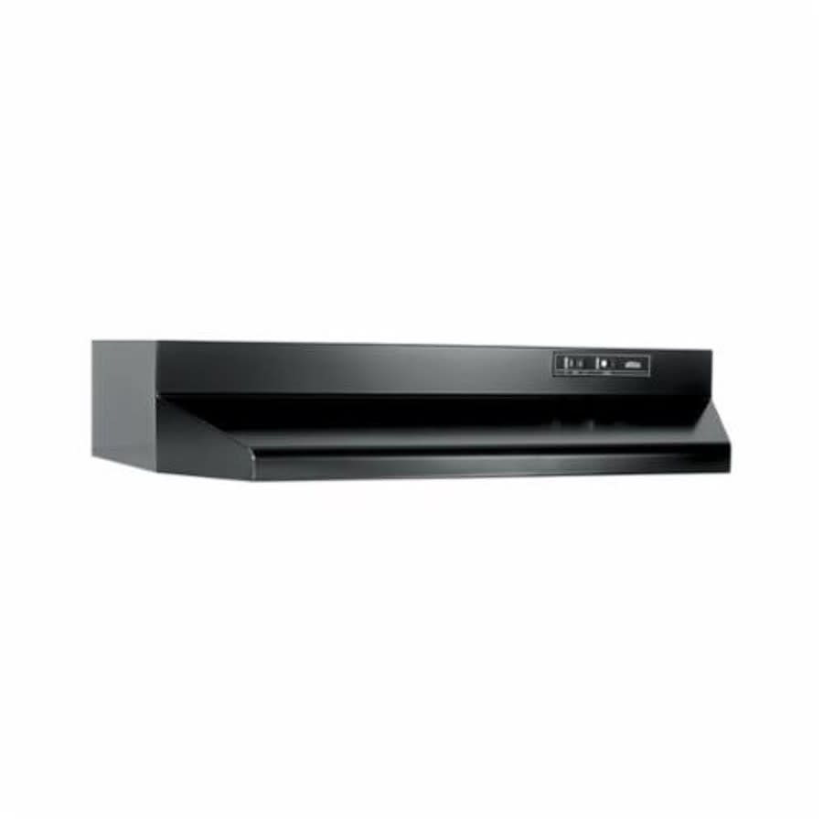 Range Hood, 30 in W, Black