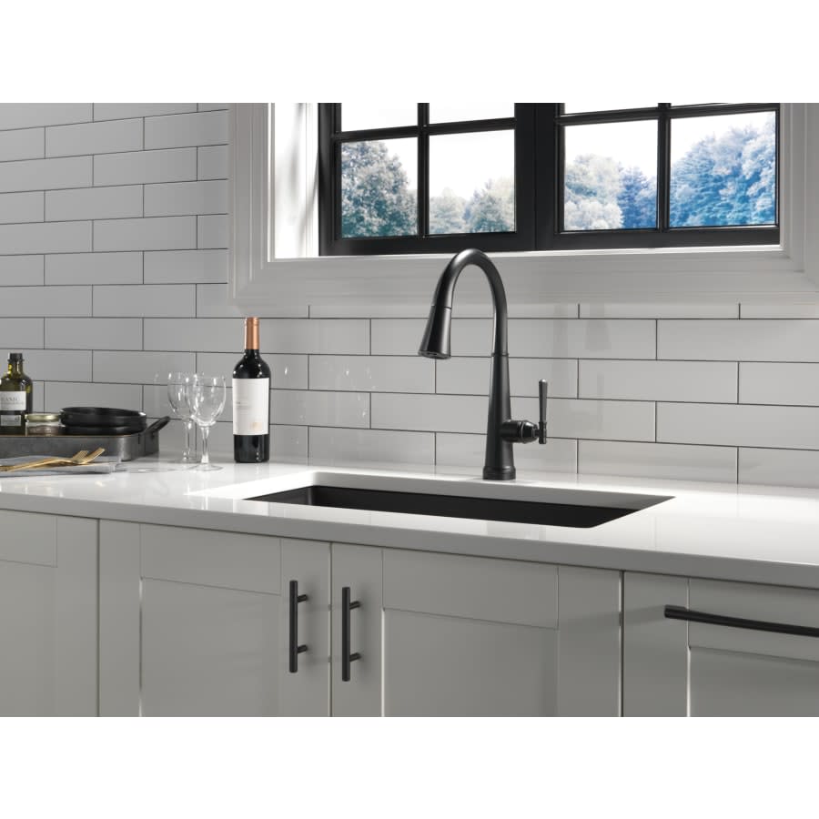 Emmeline 1.8 GPM Pull-Down Kitchen Faucet with On/Off Touch Activation, ShieldSpray and Magnetic Docking Spray Head