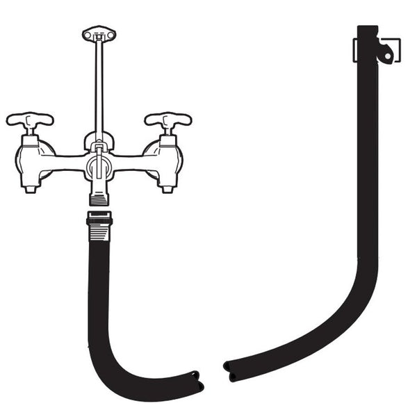 Mop Sink, 1 Basin, Floor Mount, Plastic, White