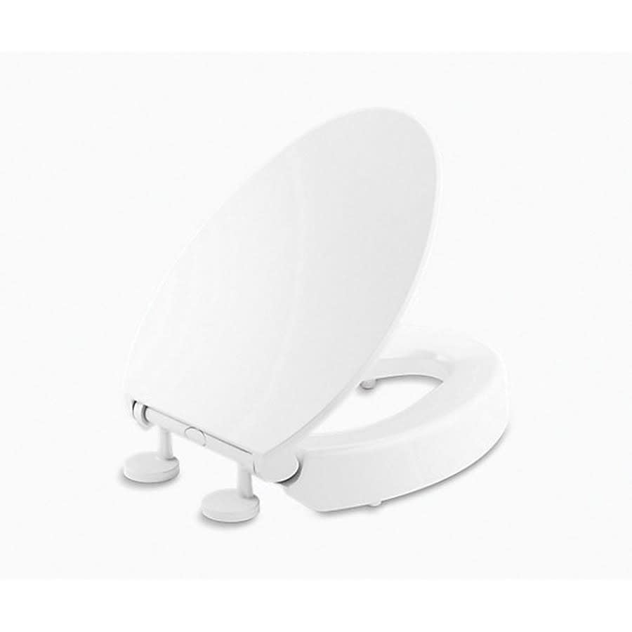 Hyten™ Toilet Seat, Elongated Bowl, Closed Front, With Cover, Plastic, White