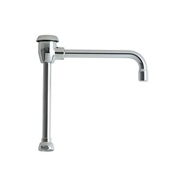Rigid/Swing Gooseneck Spout With Atmospheric Vacuum Breaker, 8 in L, Polished Chrome
