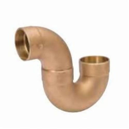 DWV Suction Line P-Trap, 2 in, C, Copper