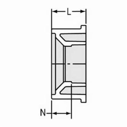 Bushing, 6 x 4 in, Spigot x Hub, DWV, PVC