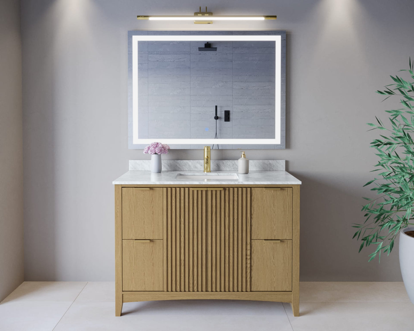 Palmilla Single Bathroom Vanity - 48W x 35H x 22D