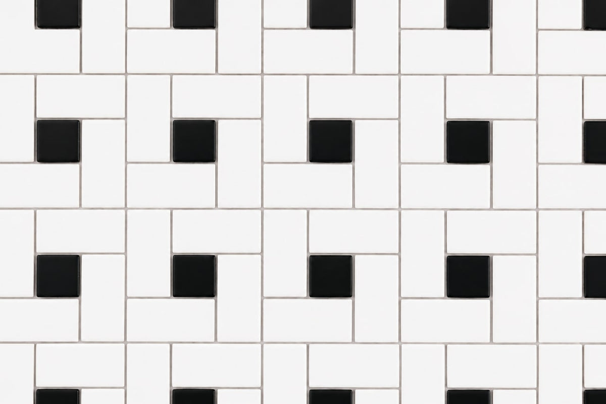 Pinwheel White and Black