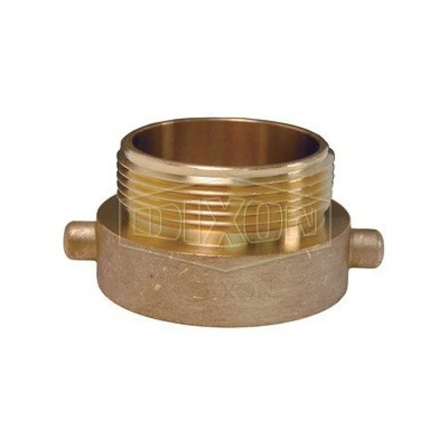 Fire Hose Adapter, 2-1/2 in, Brass