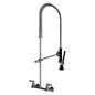 Kitchen Faucet, Wall Mount, 2 Lever Handle, 2-Hole, Polished Chrome